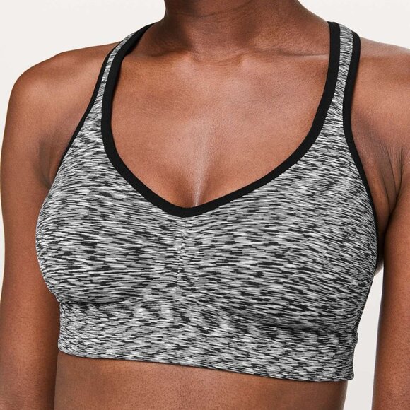 Lululemon Speed Up Bra C/D Spaced Out Space Dye Black White - High Support - Picture 2 of 9